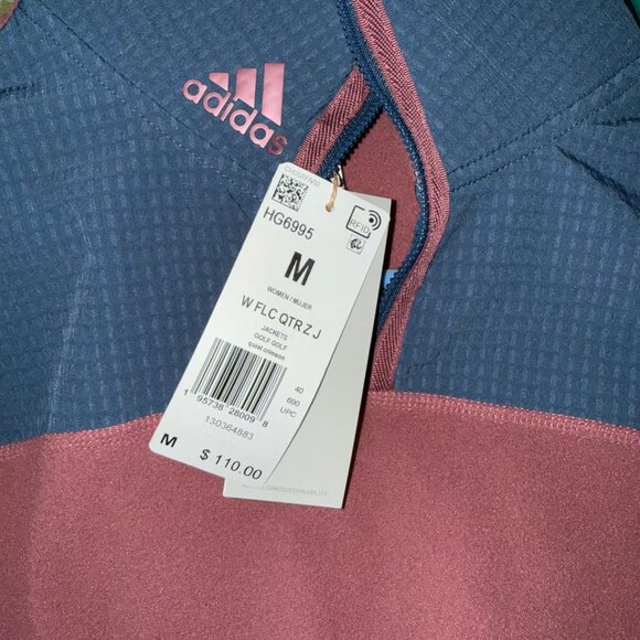 NWT Adidas Fleece Quarter Zip Golf Jacket - Picture 3 of 3